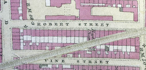 Detail from the 1875 OS map of Brighton and Hove. Image courtesy of the Royal Pavilion, Libraries and Museums, Brighton and Hove